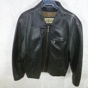 Mens Wilsons leather heavy black jacket with Thinsulate M